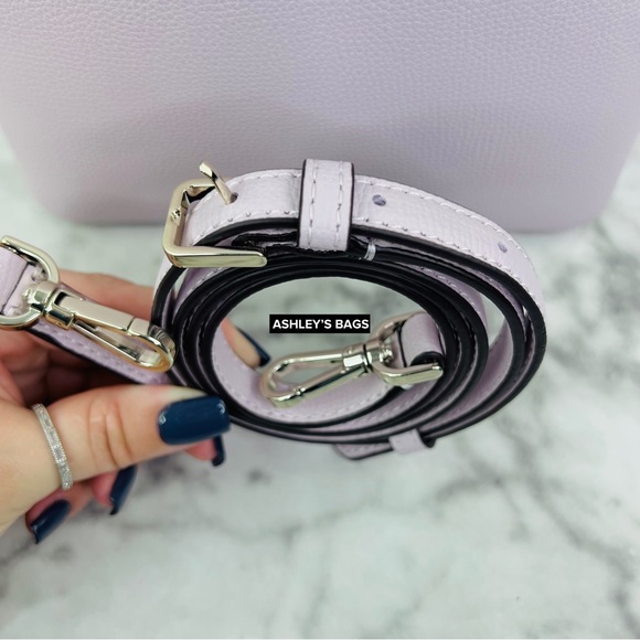 Kate Spade Darcy Bucket Bag Crossbody In Lilac Moon - Picture 9 of 11